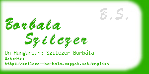 borbala szilczer business card